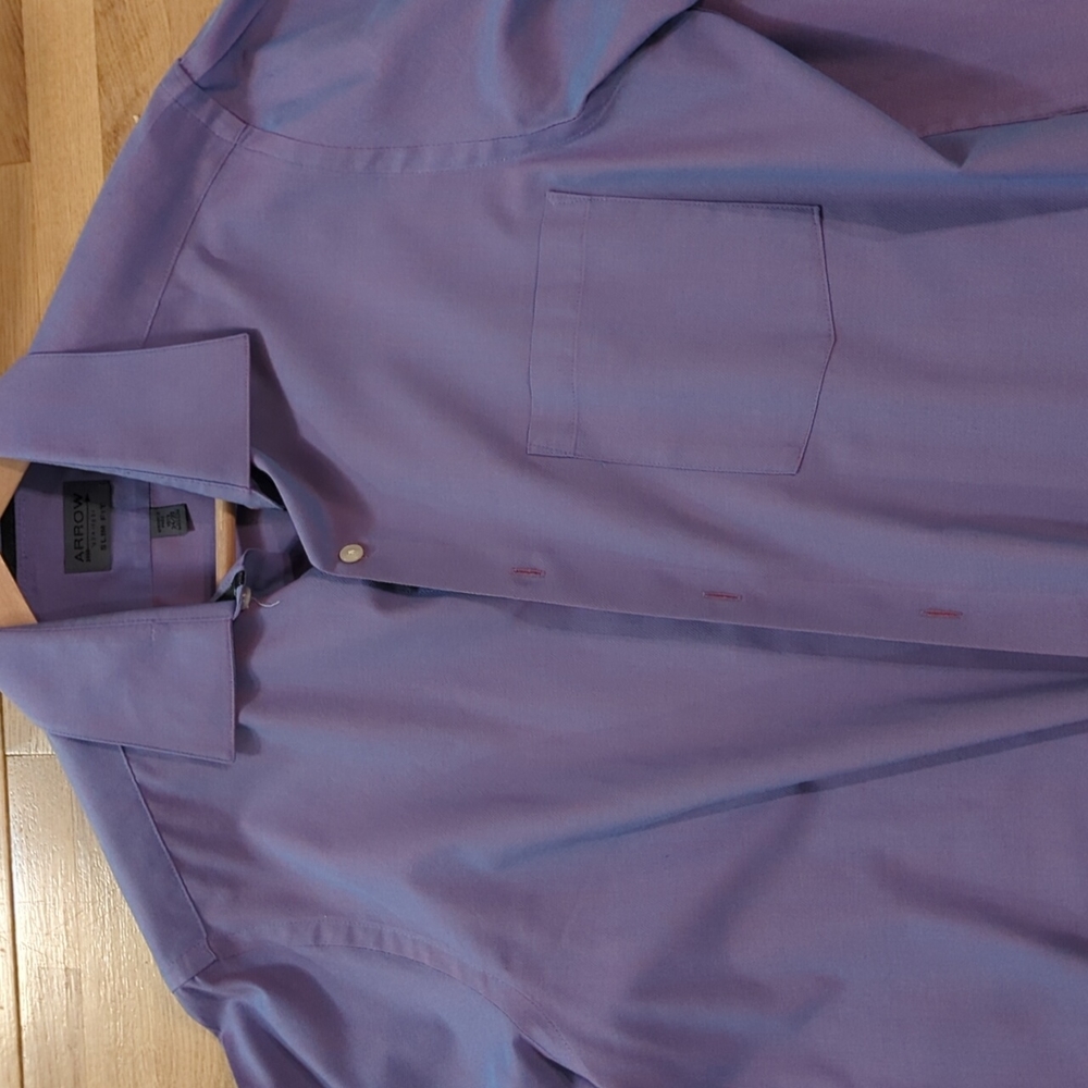 dress shirt, iridescent purple, slim fit